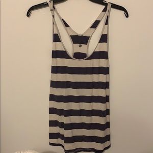 Striped lululemon tank top
